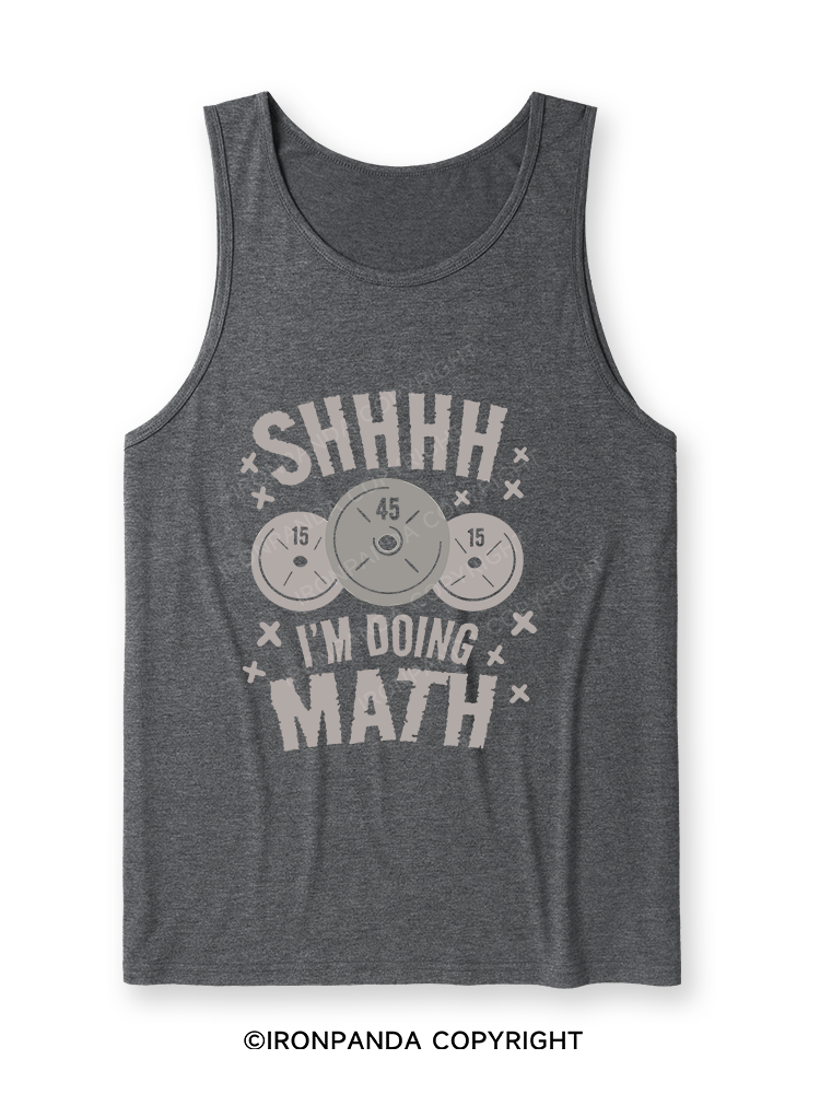 SHHHH I'M DOING MATH Ultra Soft Heather Tank