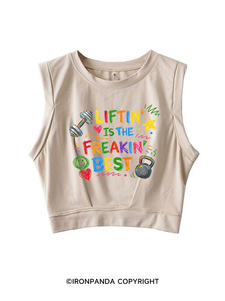 LIFTIN' IS THE FREAKIN' BEST SLEEVELESS CROP TOPS