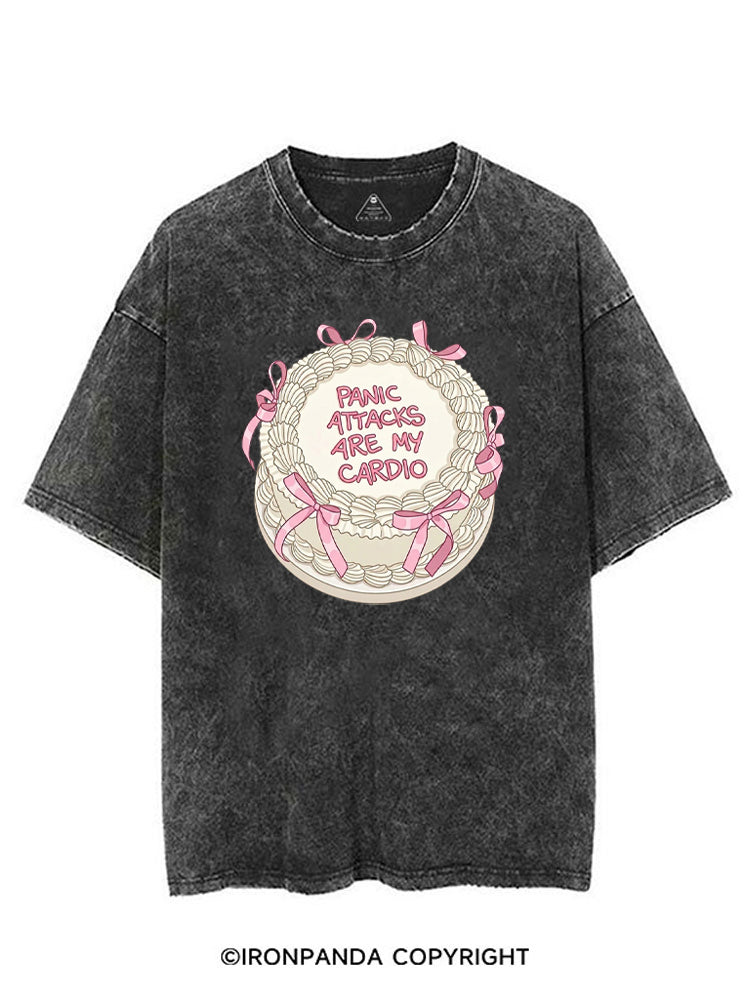 PANIC ATTACKS ARE MY CARDIO FUNNY WORKOUT VINTAGE GYM SHIRT