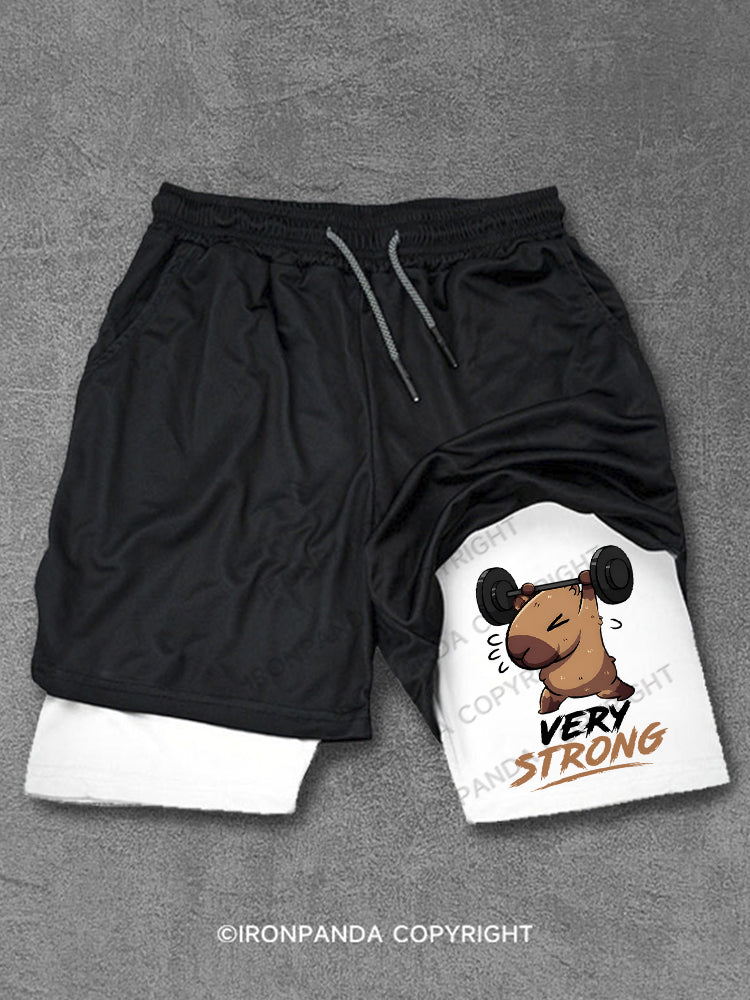 Very Strong Capybara Heavy Performance Training Shorts