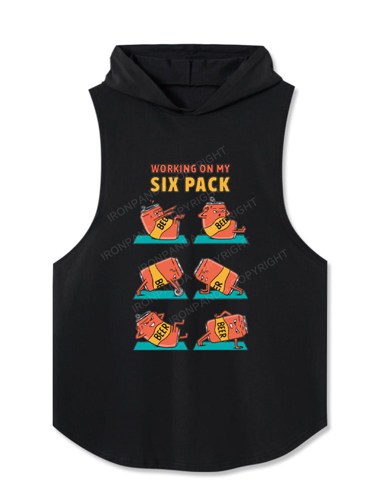 Working on my six pack beer Hooded Tank