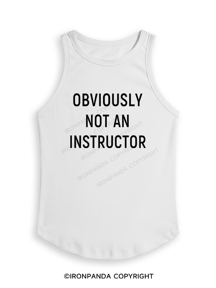 NOT AN INSTRUCTOR TEAM Fitted Tank Top
