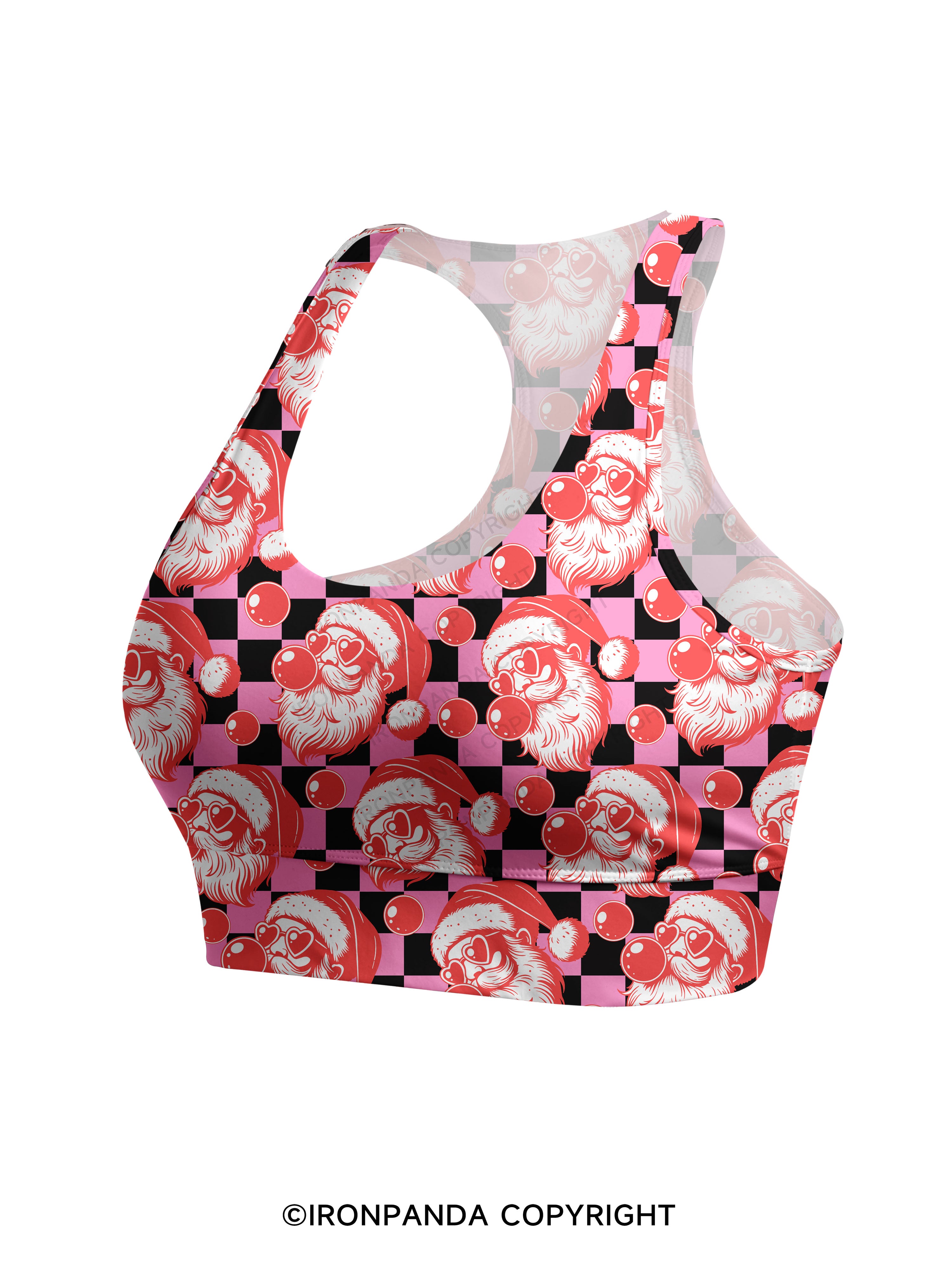 MERRY CHRISTMAS Racerback Sports Bra
