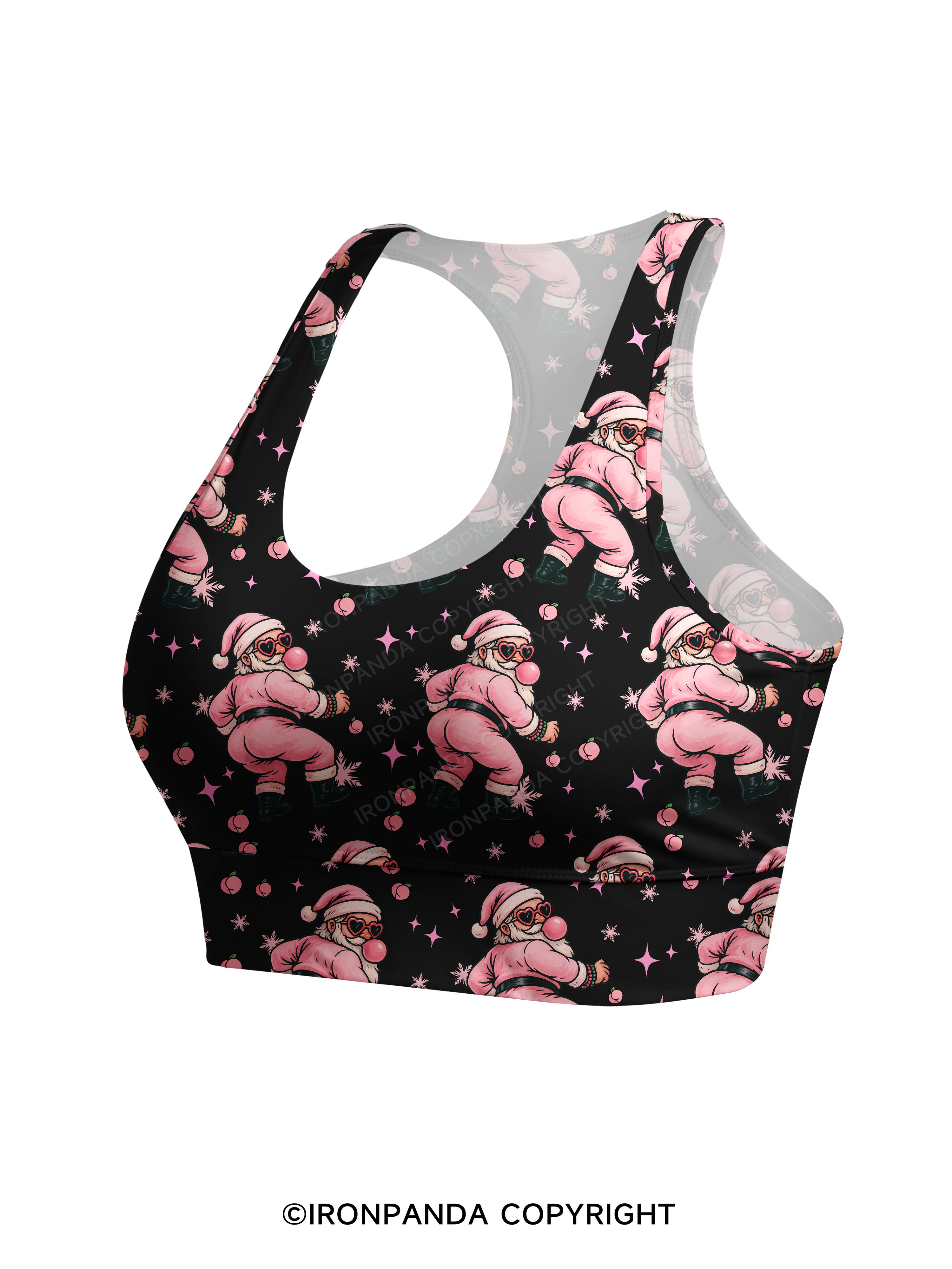 IRONPANDA MERRY THICC-MAS Racerback Sports Bra