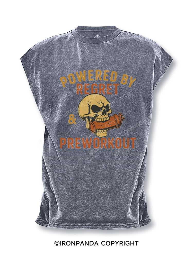 Powered by Regret & Preworkout Cut Off Tank