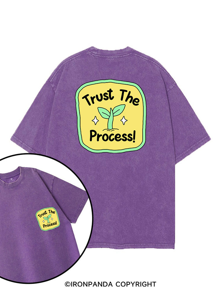 TRUST THE PROCESS! printed Gym Shirt