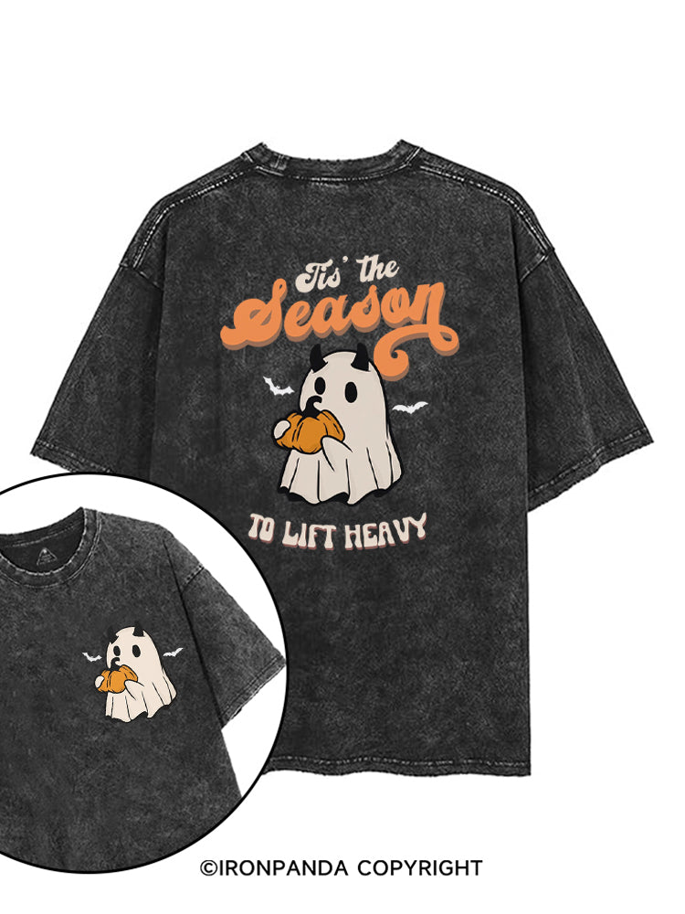 Tis the Season to Lift Heavy printed Gym Shirt