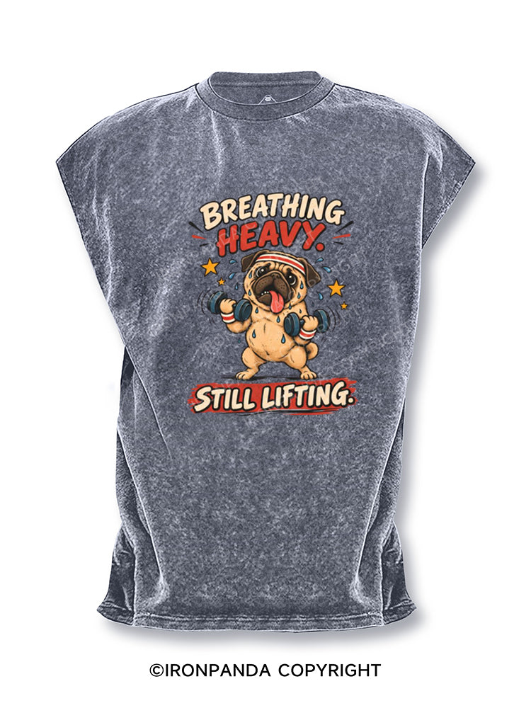 Breathing Heavy Still Lifting Cut Off Tank