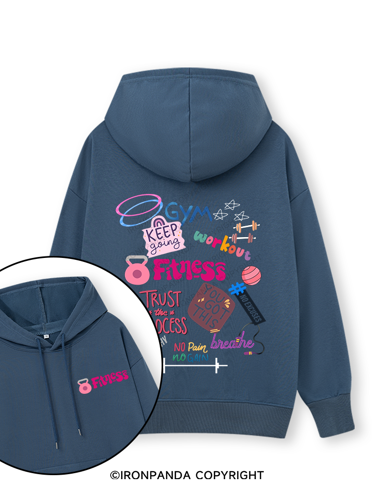 Fitness Double-Sided Printed Classic Gym Hoodie