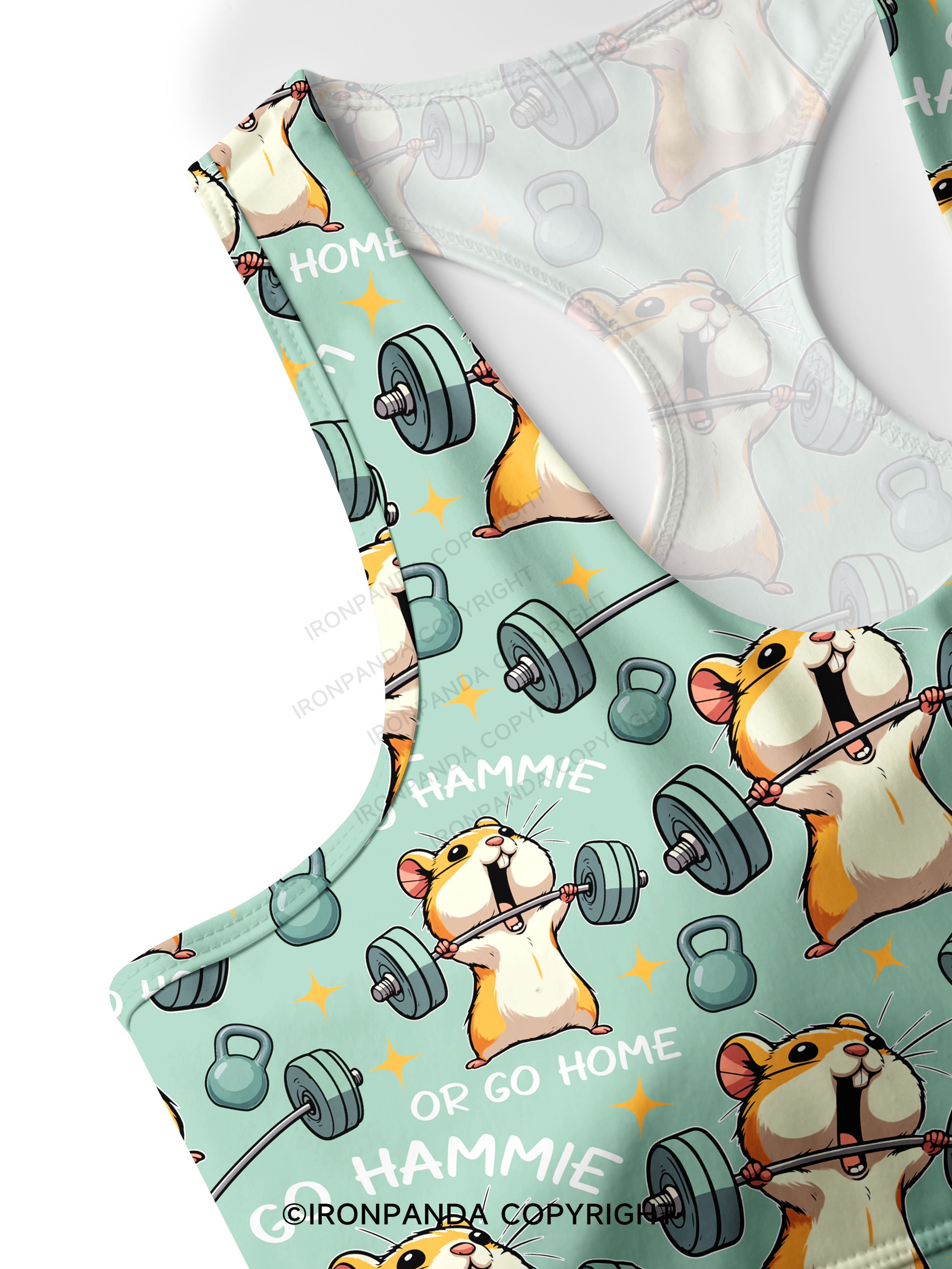 Go hammie or go home! Racerback Sports Bra