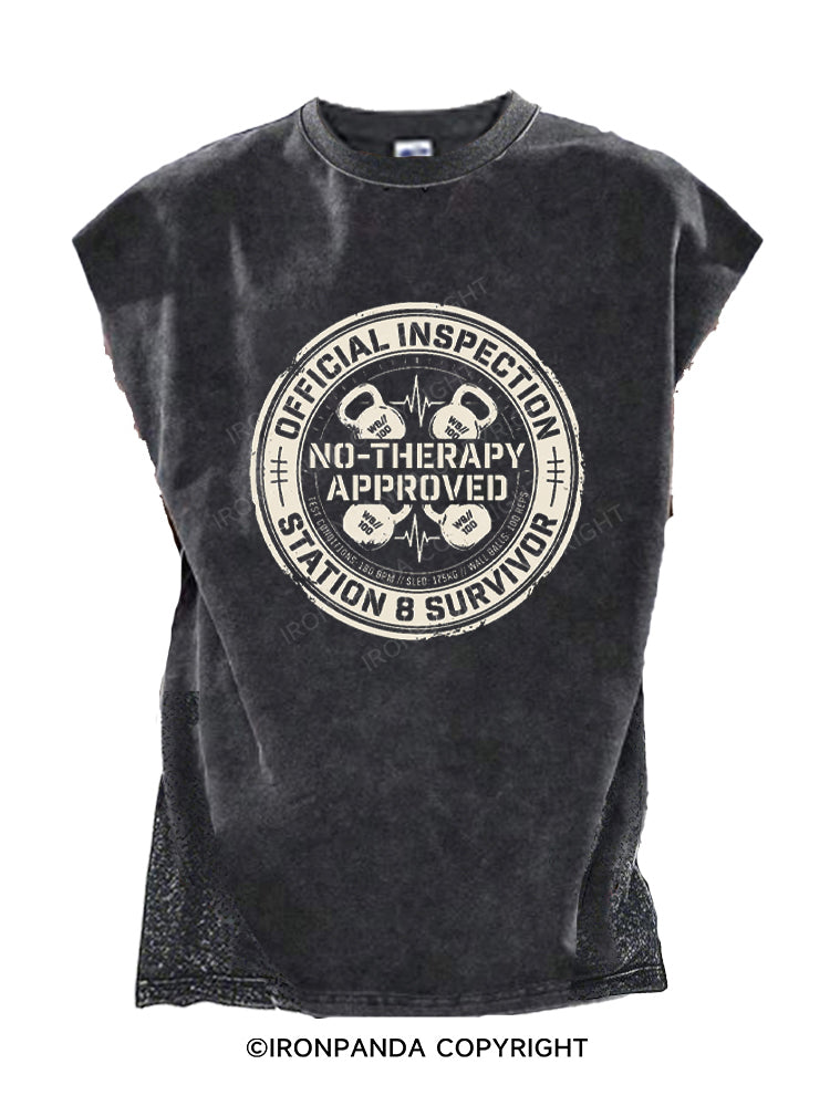 Functional Fitness Gym Humor - Station 8 Survivor Cut Off Tank