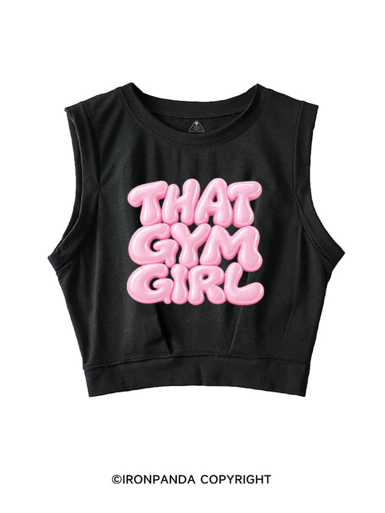 THAT GYM GIRL PINK STYLE SLEEVELESS CROP TOPS