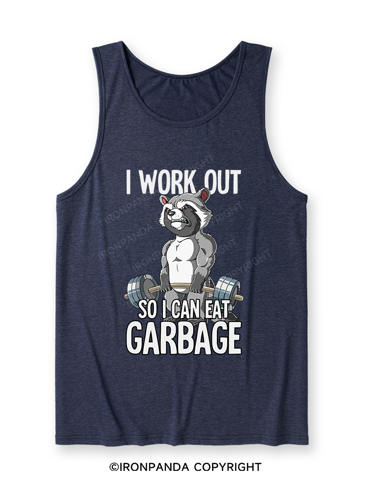 I workout so I can eat garbage Ultra Soft Heather Tank