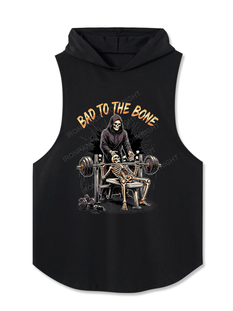 Bad to the Bone Hooded Tank
