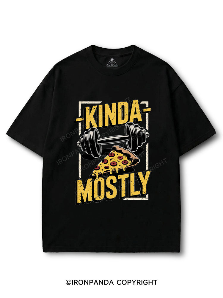 Kinda Fit Mostly Fat Pizza COTTON PUMP COVER