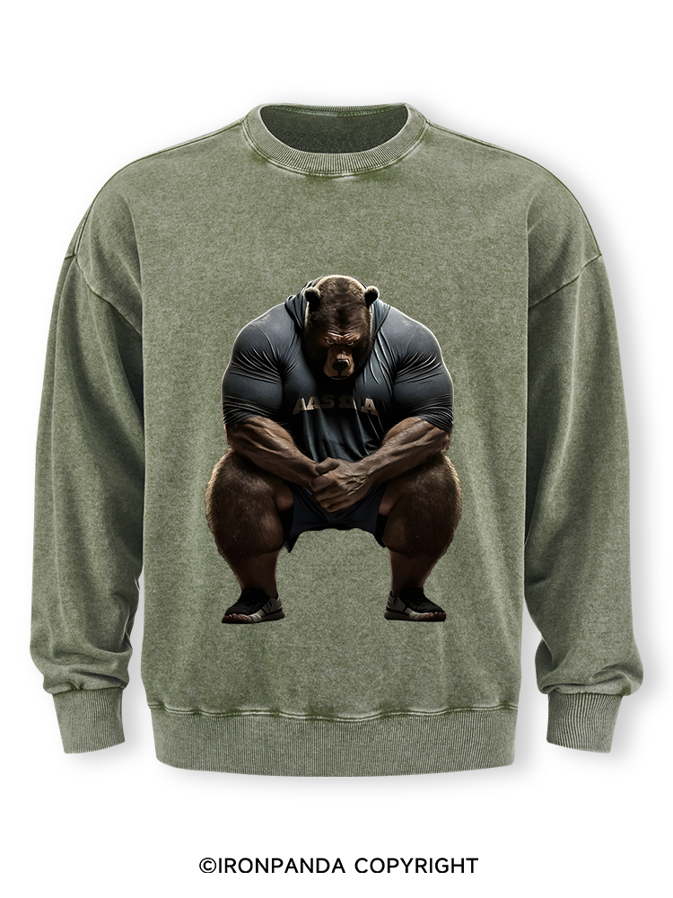 I'm Not Here To Talk Washed Sweatshirt