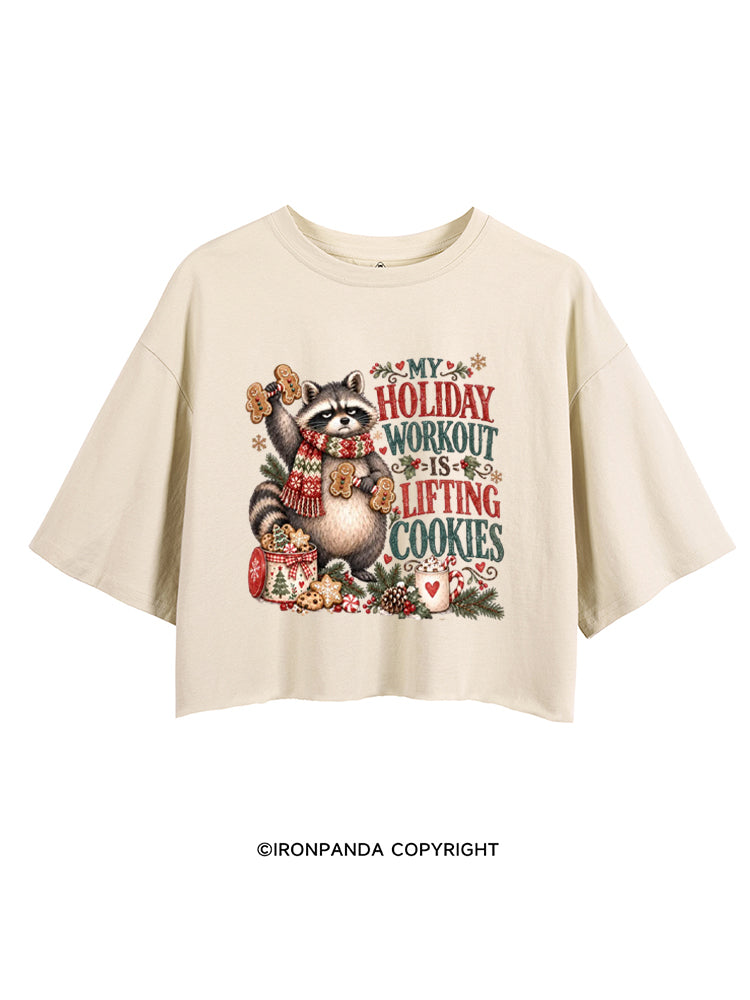 MY HOLIDAY WORKOUT IS LIFTING COOKIES CROP TOPS
