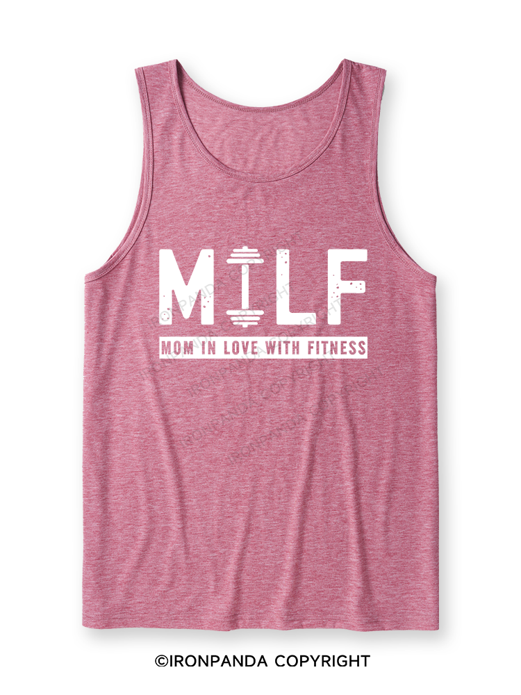 MILF MOM IN LOVE WITH FITNESS Ultra Soft Heather Tank