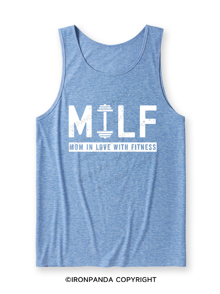 MILF MOM IN LOVE WITH FITNESS Ultra Soft Heather Tank