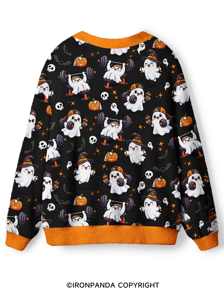 Funny Ghost Fitness Ugly Cardigan Sweater