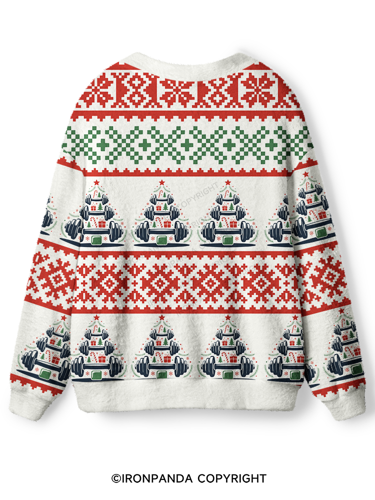 Merry Liftmas Funny Christmas Gym Ugly Cardigan Sweater