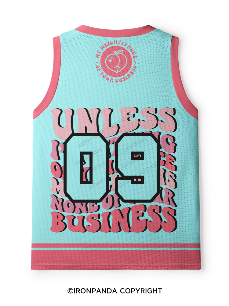 Unless I'm Sitting On Your Face My Weight Is None Of Your Business Mesh Tank Top
