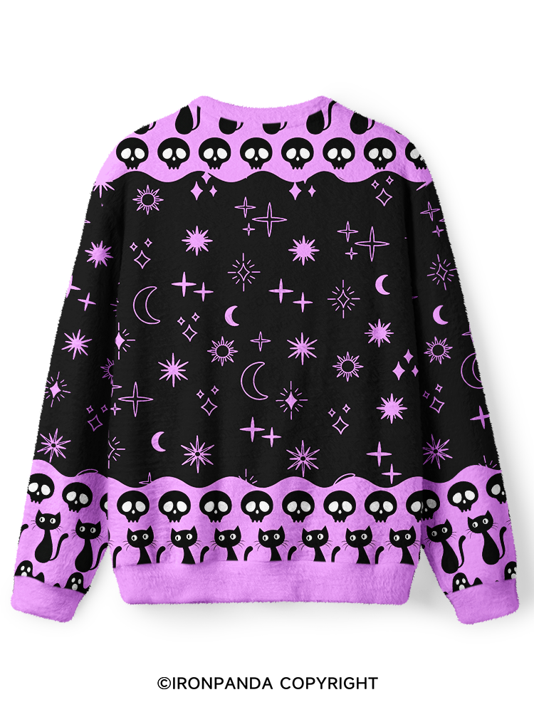 HANG IN THERE IT GETS WORSE Ugly Fuzzy Fleece Sweater