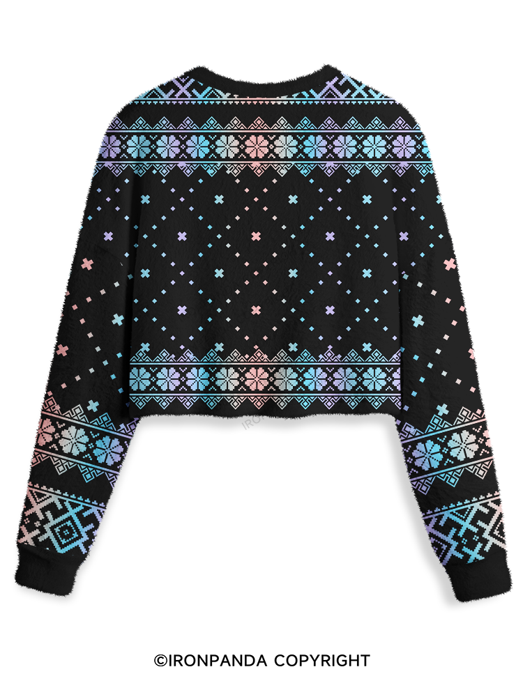 HAVE THE DAY YOU DESERVE SKULL Crop Ugly Sweater