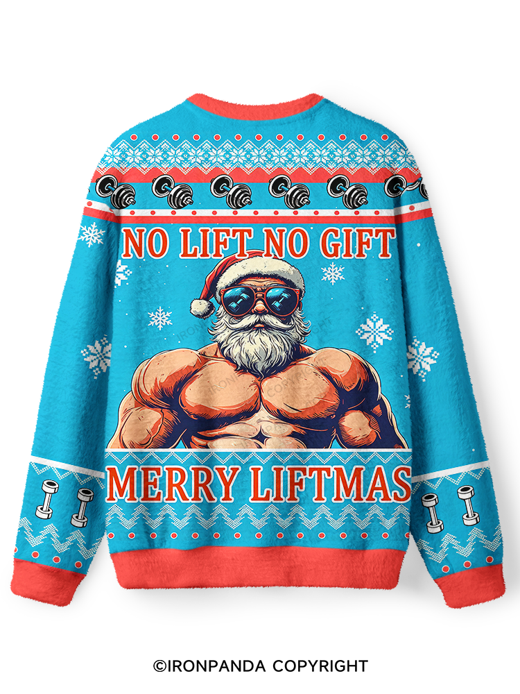 IRONPANDA Muscular Santa Fitness Theme Ugly Sweater