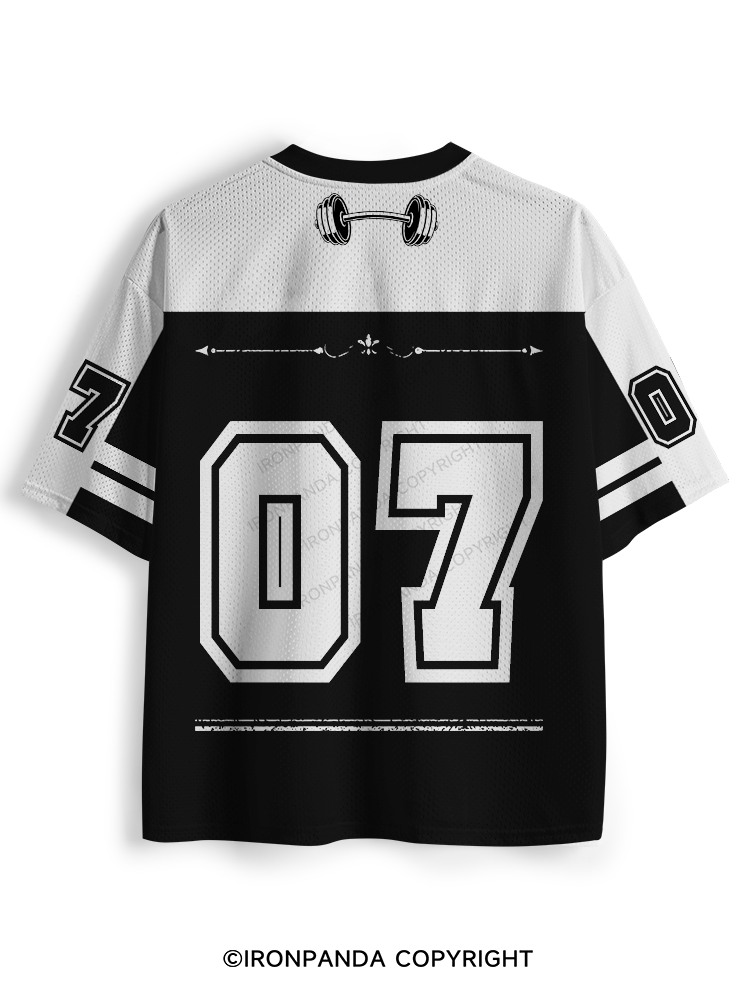 I'M JUST HERE TO LOOK GOOD NAKED Mesh Jersey