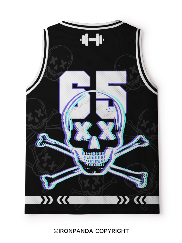Nobody Is Coming To Save You Skull Mesh Tank Top