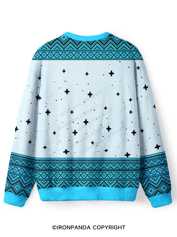 WEIGHTLIFTING UNICORN Ugly Fuzzy Fleece Sweater