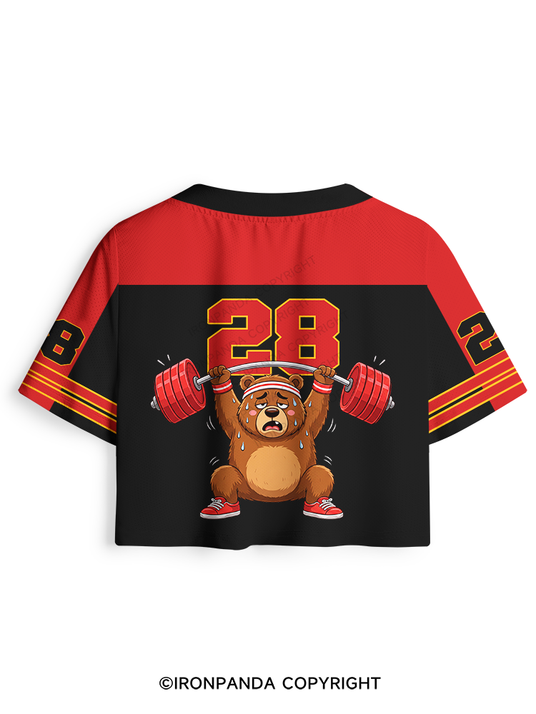 Funny Bear Workout Bearly In Shape Pro Mesh Jersey