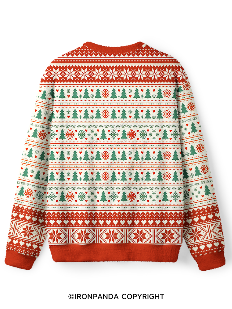 JOY TO THE GYM Ugly Fuzzy Fleece Sweater