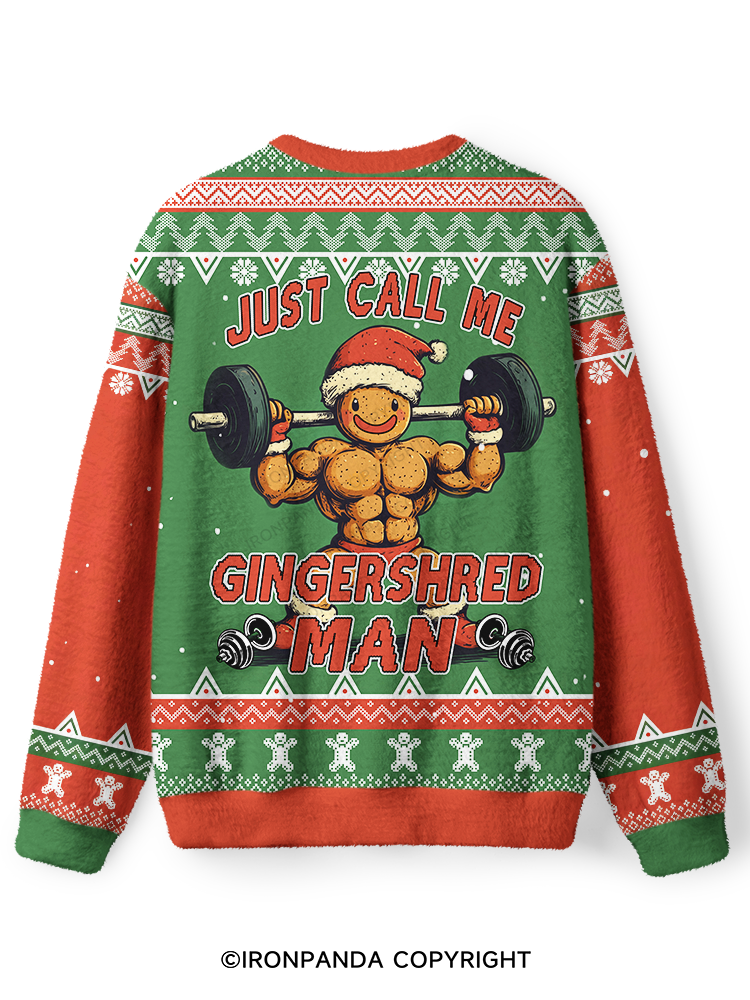 IRONPANDA Gingershred Man theme Ugly Sweater