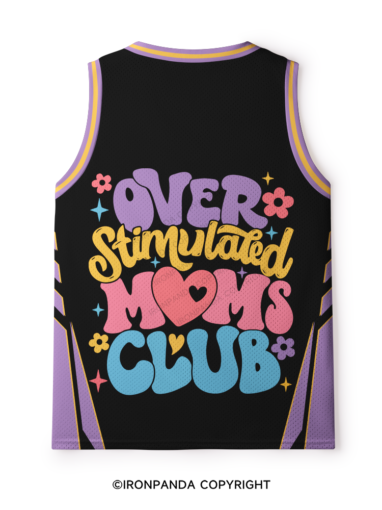 OVER STIMULATED MOMS CLUB Mesh Tank Top