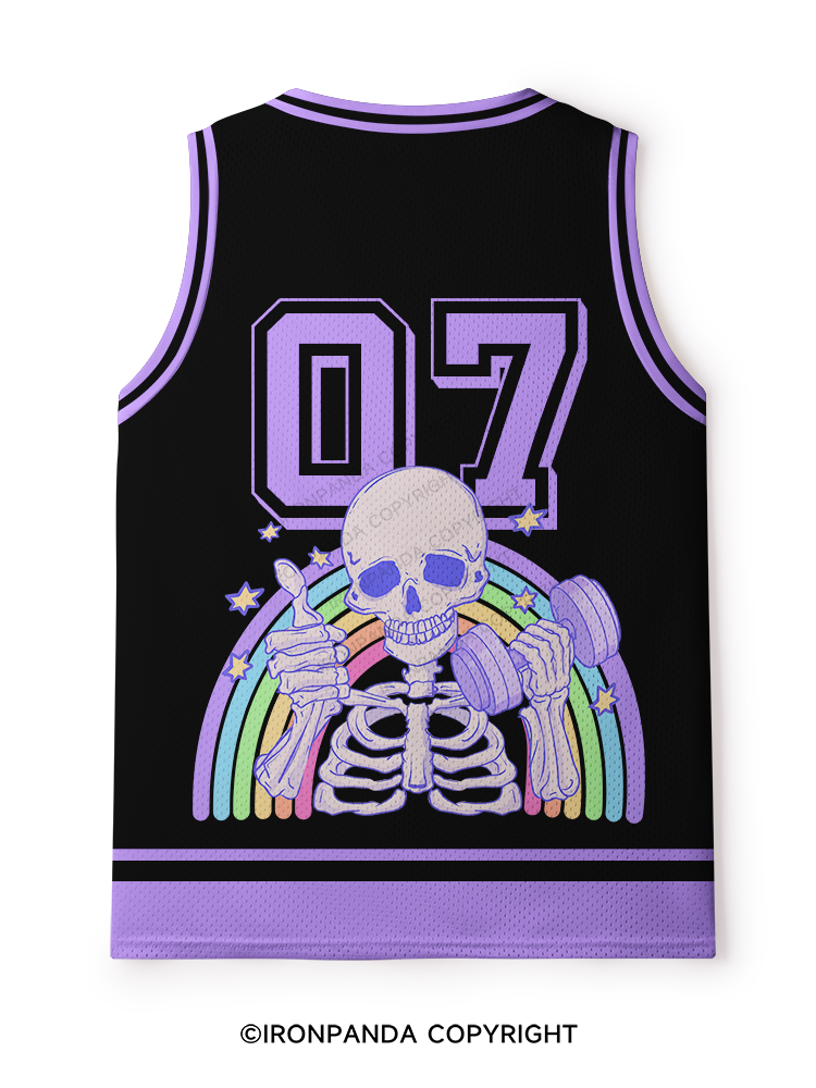 ABSOFUCKINLUTELY GYM SKELETON Mesh Tank Top