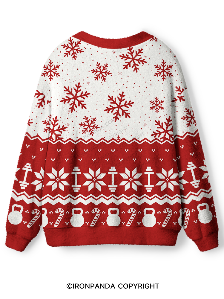 STRENGTH TRAINING CHRISTMAS SNOWFLAKE Ugly Cardigan Sweater