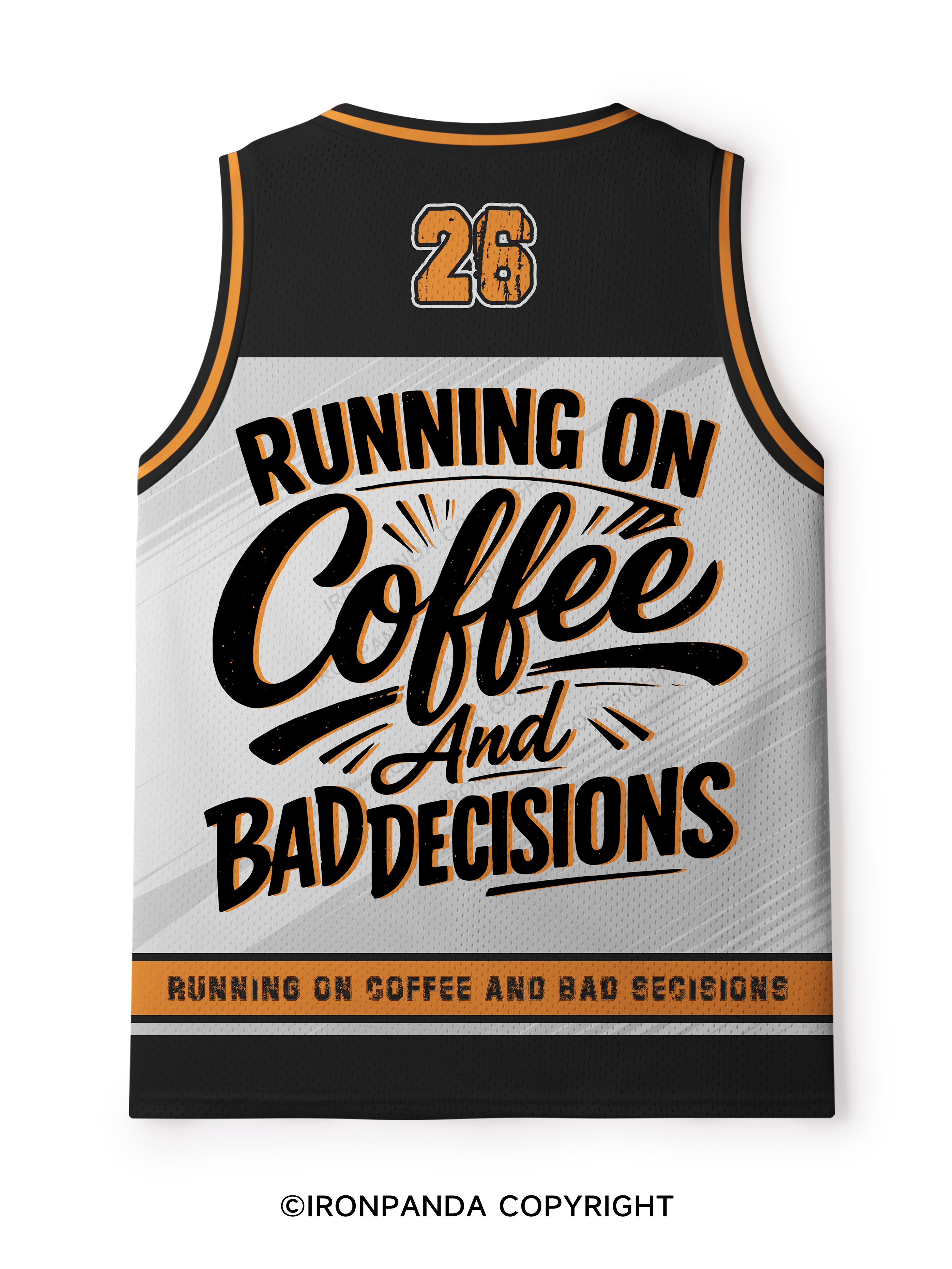 Running On Coffee And Bad Decisions Mesh Tank Top