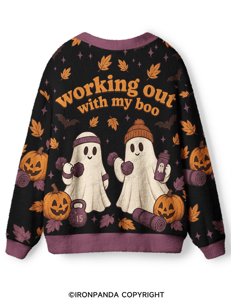 Cute Cat Lifting Ugly Cardigan Sweater（副本）