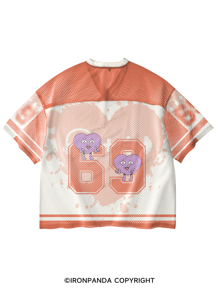 Everything Hurts And I'm Hungry V-Neck Open Hole Mesh Top