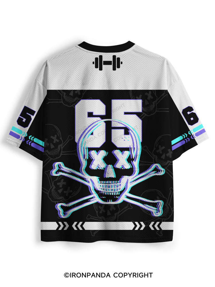 Nobody Is Coming To Save You Skull Mesh Jersey
