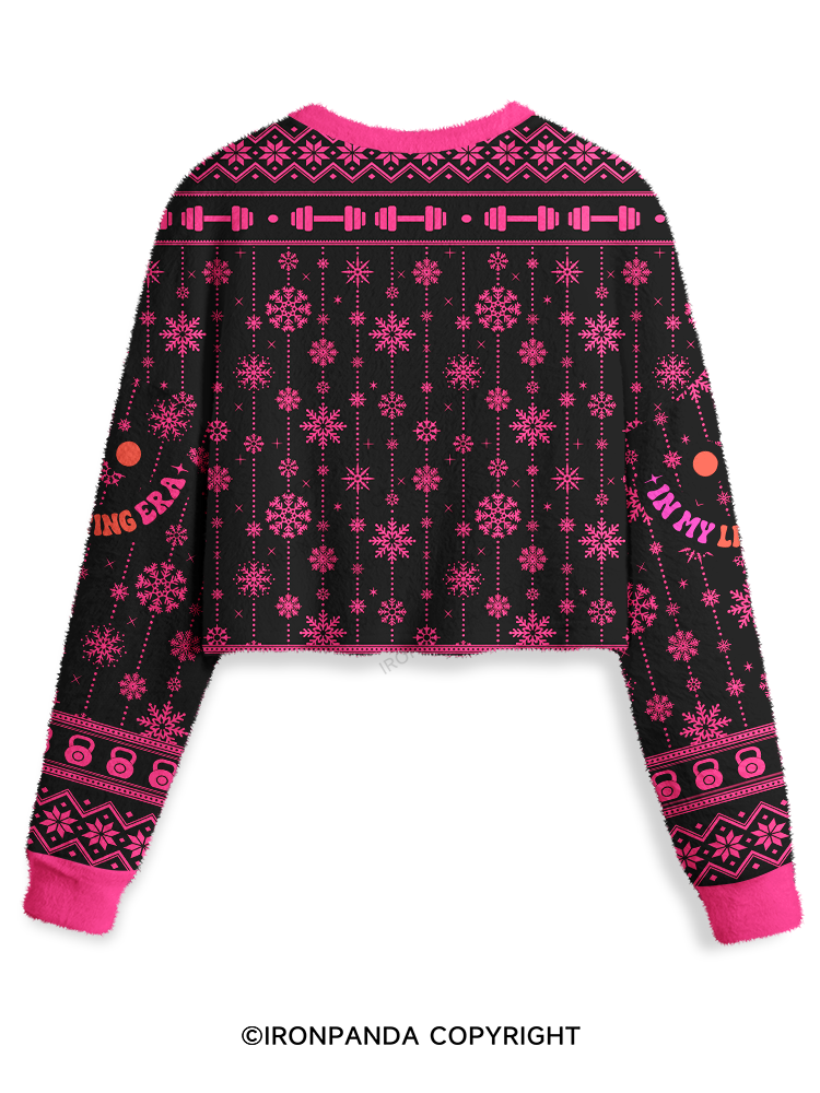 Colorful In My Lifting Era Crop Ugly Sweater
