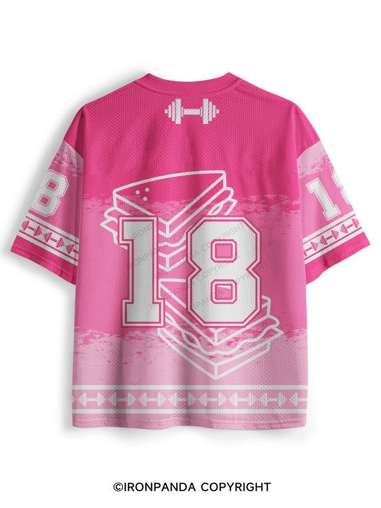 I'M FAT BECAUSE EVERY TIME I FUCK YOUR DAD HE MAKES ME A SANDWICH Mesh Jersey