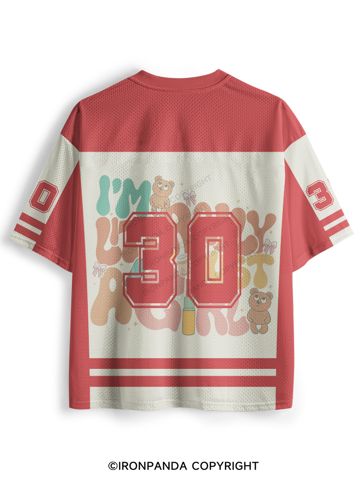 I'm Literally Just A Girl Cute Bear Mesh Jersey