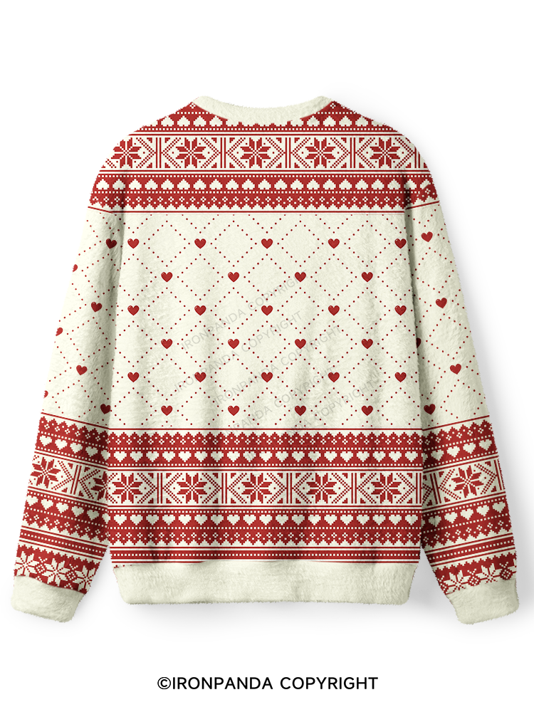 HANG ON, LET ME OVERTHINK THIS Ugly Fuzzy Fleece Sweater