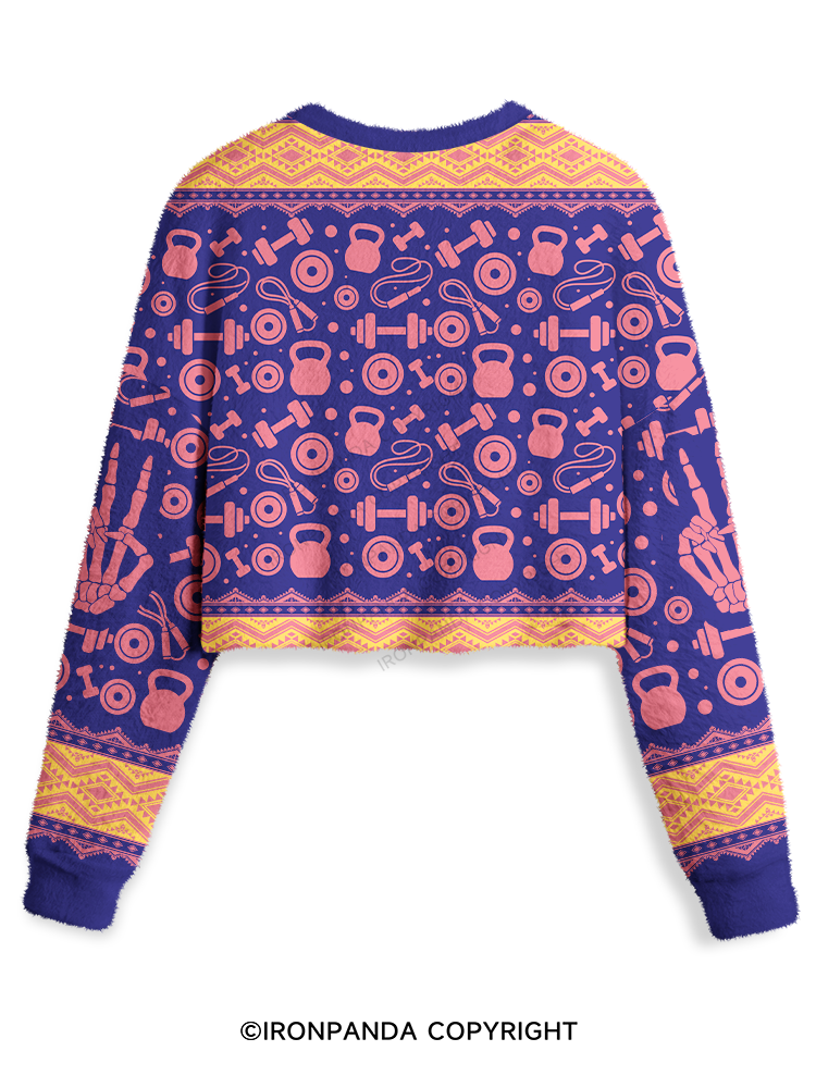 HAVE THE DAY YOU DESERVE Crop Ugly Sweater