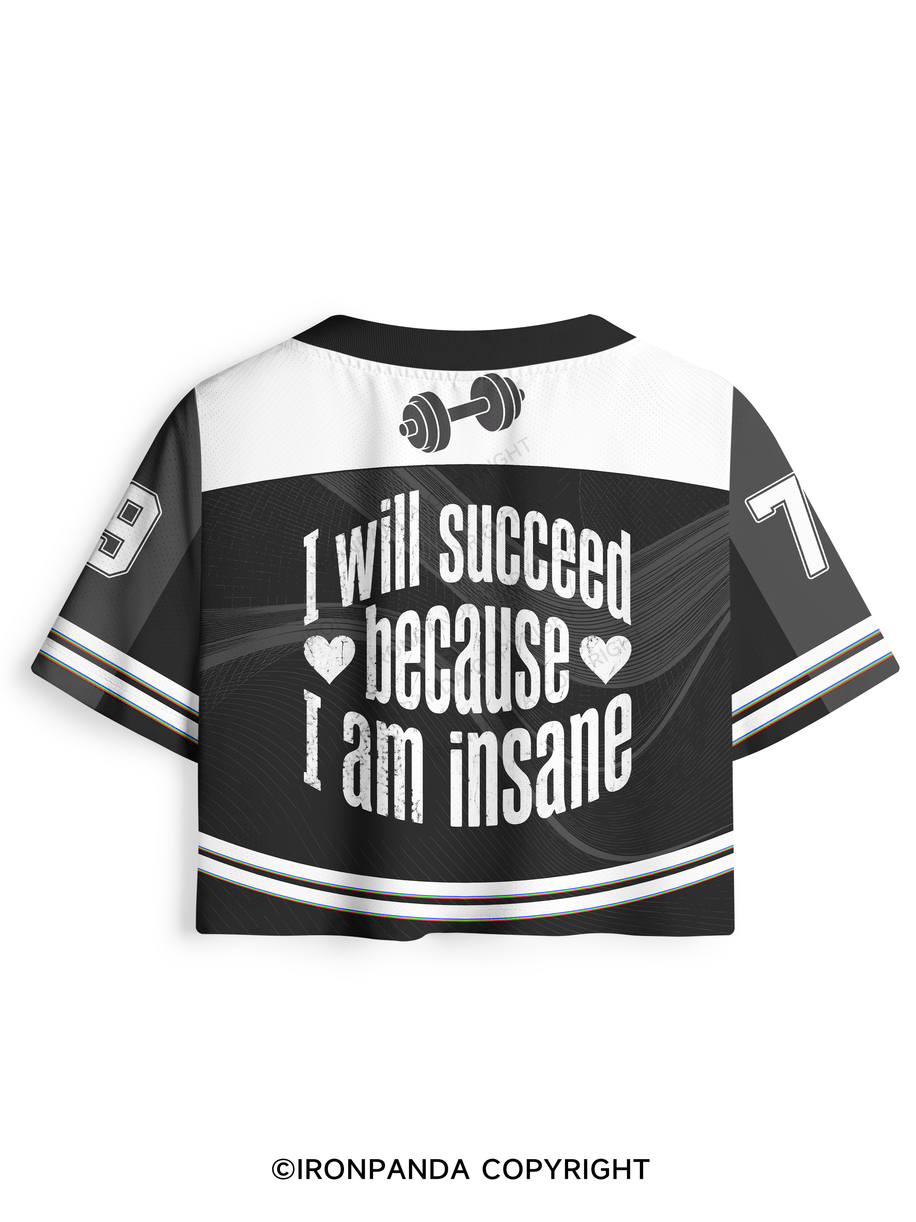 I WILL SUCCEED BECAUSE I AM INSANE Pro Mesh Jersey
