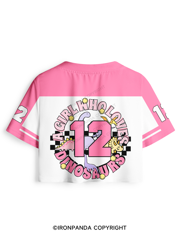 Just A Girl Who Loves Dinosaurs Cartoon Pro Mesh Jersey