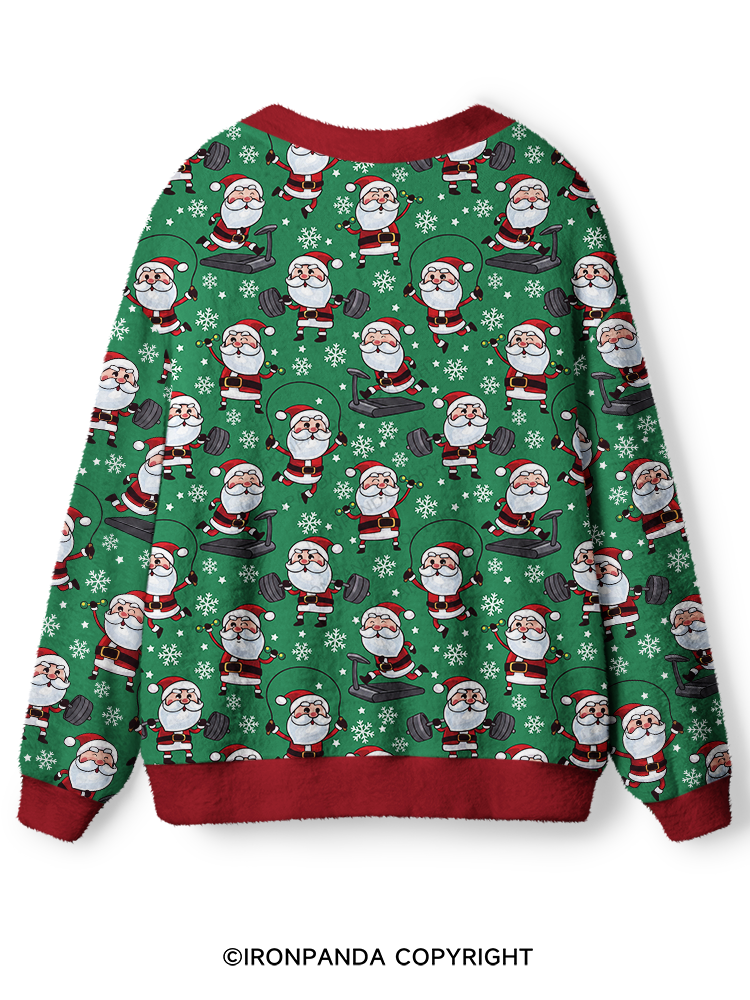 Christmas Workout Ugly Cardigan Sweater